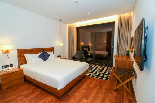 Luel Hotelにあるベッド