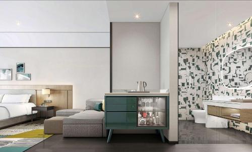 Ένα μπάνιο στο Hyatt Place Nanchong Gaoping