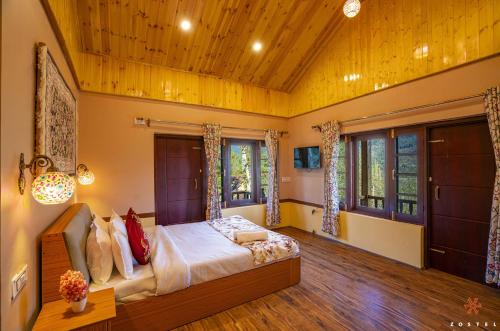 Postel nebo postele na pokoji v ubytování Zostel Pahalgam