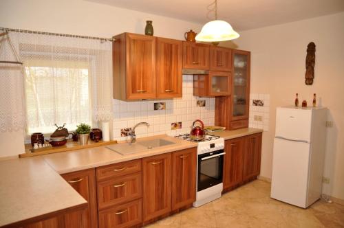 Η κουζίνα ή μικρή κουζίνα στο Apartament Pod Garbem