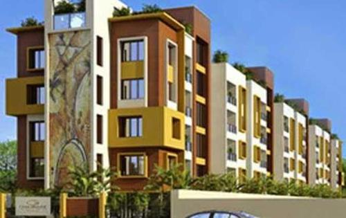 a rendering of an apartment building with yellow and white at Rental in Chennai