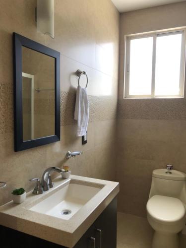 Ein Badezimmer in der Unterkunft Casa Mireles