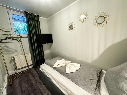 Katil atau katil-katil dalam bilik di Messenah für 5 Gäste mit kostenlosen Parkplätzen
