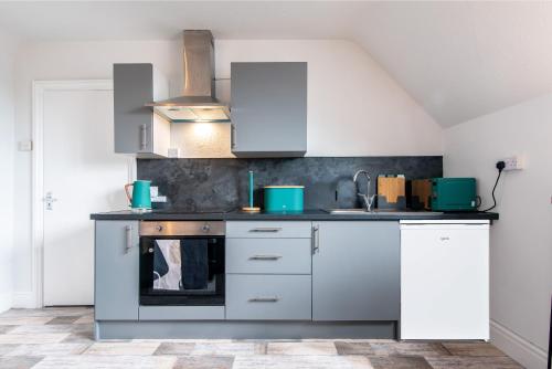 Köök või kööginurk majutusasutuses Radbourne Apartments