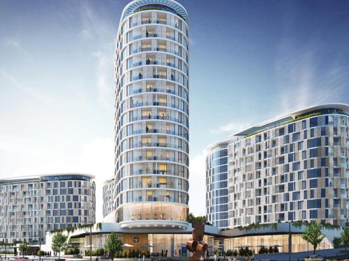 a rendering of a tall apartment building at Witshire Luxury apartment, Ellipse in Midrand