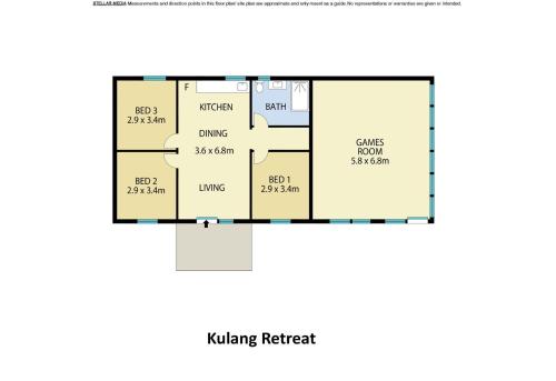 a floor plan of a building retreat at Kulang Retreat in charming Broke with Large Swim Spa and games room suits up to 14 guests in Broke