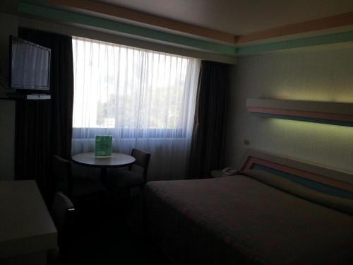 Letto o letti in una camera di Hotel Puebla