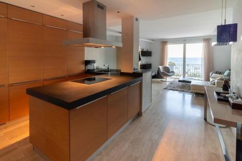 Η κουζίνα ή μικρή κουζίνα στο T3 vue mer LE MACE PLAGE