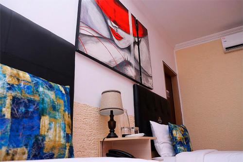 Postel nebo postele na pokoji v ubytování Hotel Alto Mar