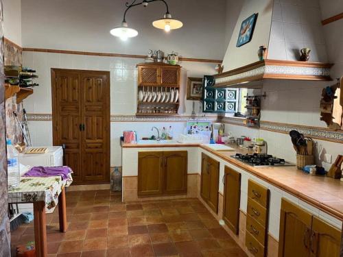 Ett kök eller pentry på Los Nogales Casa Rural