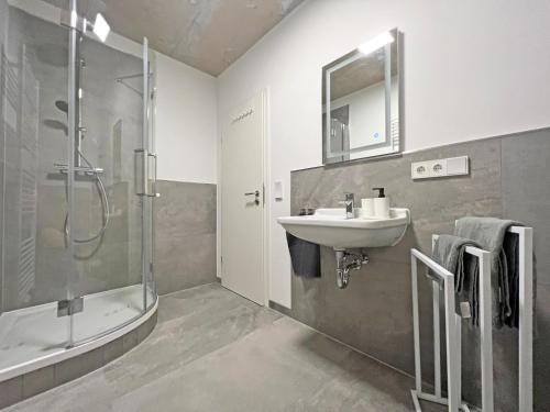 Kylpyhuone majoituspaikassa Air Apartments 15