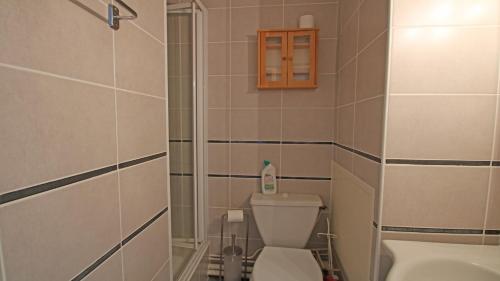 a bathroom with a toilet and a sink at Station 1600 - Cimes et Neige in Puy-Saint-Vincent