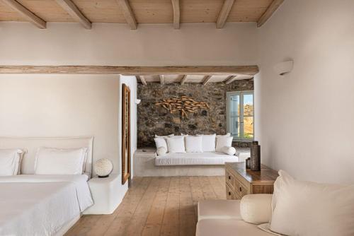Khu vực ghế ngồi tại Villa Vista Mykonos