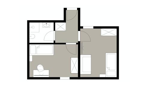 Hotel Pettneuerhofの見取り図または間取り図
