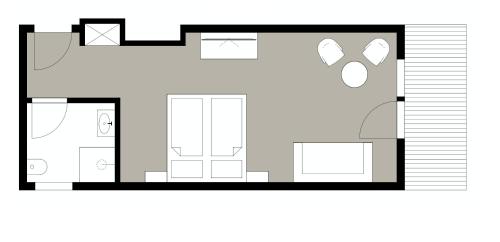 Hotel Pettneuerhofの見取り図または間取り図
