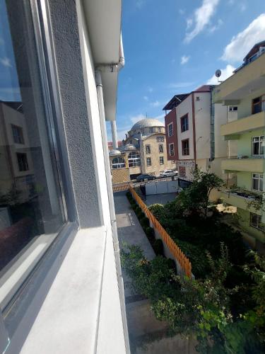a view from a window of a city at Fatih apart otel in Bostancı