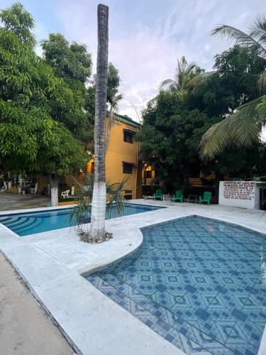 Πισίνα στο ή κοντά στο Hotel Posada Playa Manzanillo