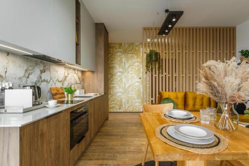 Dapur atau dapur kecil di Emihouse Skyline Apartments