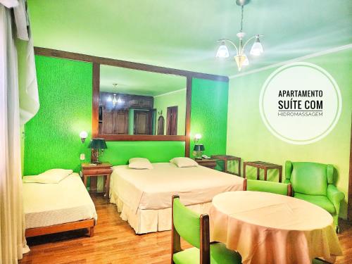 Postel nebo postele na pokoji v ubytování Hotel Negreiros