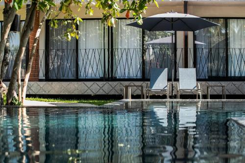 Bazén v ubytování Casa Tilmacalli Hotel Boutique nebo v jeho okolí