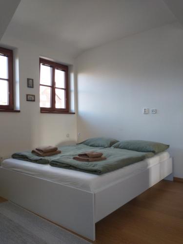 Ένα ή περισσότερα κρεβάτια σε δωμάτιο στο Apartment Felicitas