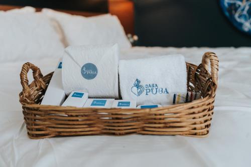 Hotel Casa Pugaにあるベッド