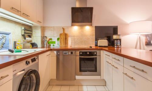 Dapur atau dapur kecil di Zwischen den Stränden