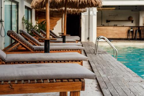 Bazén v ubytování Caribbean Paradise Hotel & Spa - 5th Avenue nebo v jeho okolí