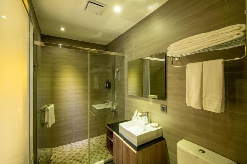 Koupelna v ubytování Fengjia Hotel Bell