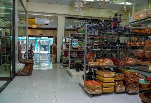 a store filled with lots of baskets and other items at Rosas Garden Hotel in Manila