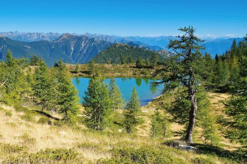 a view of a lake in the mountains at Spitzenhaus Val Onsernone - Happy Rentals in Vergeletto