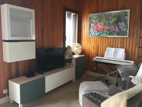 Ruang duduk di Maison autrans