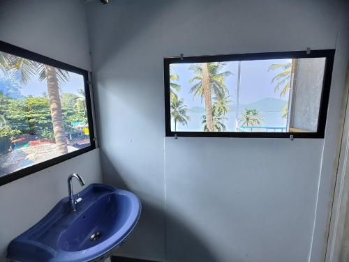 Koupelna v ubytování Hilltop Seaview Palolem Goa