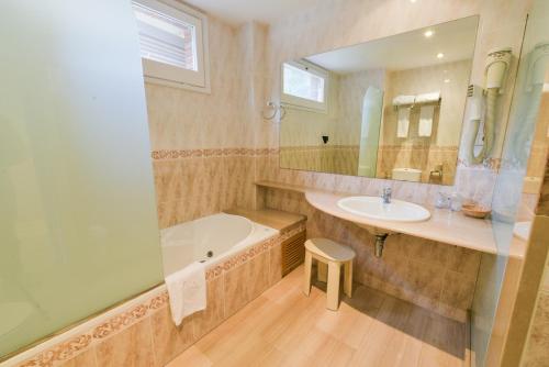 Koupelna v ubytování Hotel Robert