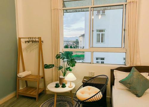 Χώρος καθιστικού στο VŨ NHI HOTEL ĐÀ LẠT