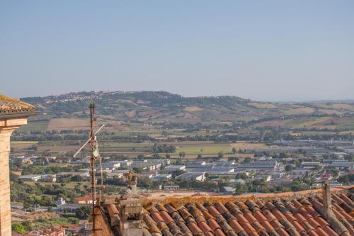 a view of a town from the roof of a building at La Casetta. Feel at home. in Castelfidardo