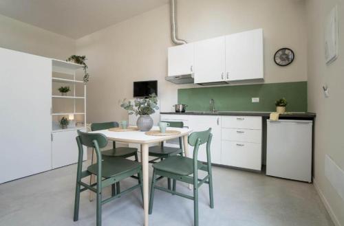 Η κουζίνα ή μικρή κουζίνα στο Casadelfalegname ROVERE