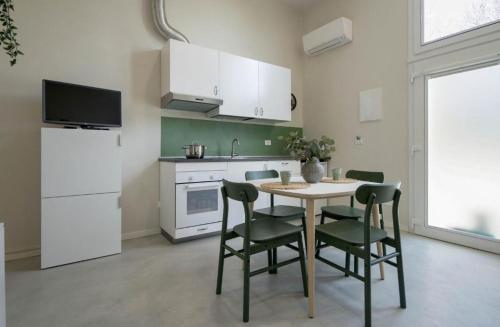 Η κουζίνα ή μικρή κουζίνα στο Casadelfalegname ROVERE