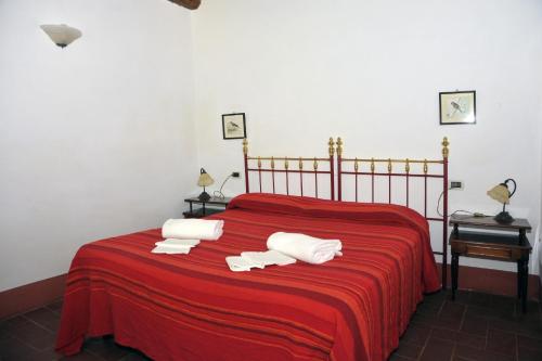 Katil atau katil-katil dalam bilik di Agriturismo "Ai frati"
