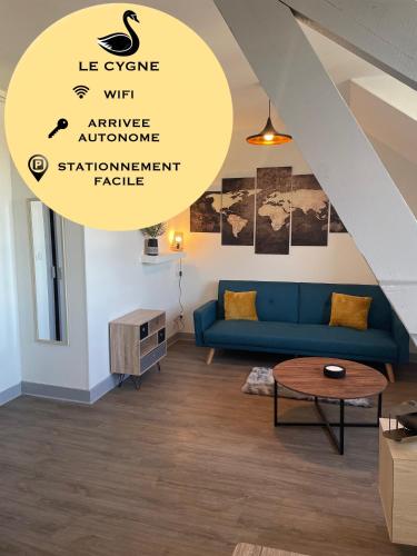 Posedenie v ubytovaní T2 4 pers face gare SNCF Appart Hotel le Cygne 6