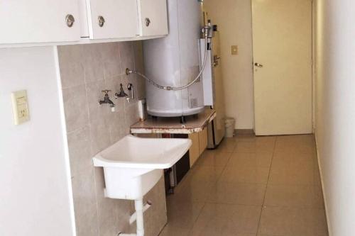 een badkamer met een wastafel en een mixer bij VistAndes alojamiento in Guaymallen