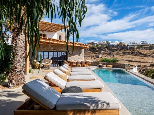 Bazén v ubytovaní Pure Mykonos Villa alebo v jeho blízkosti