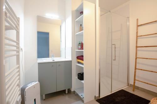 Phòng tắm tại T2 cosy Bordeaux - tram & parking