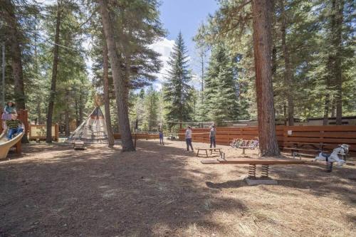 Ο χώρος παιχνιδιού για παιδιά στο The Lupine Cabin #10 at Blue Spruce RV Park & Cabins