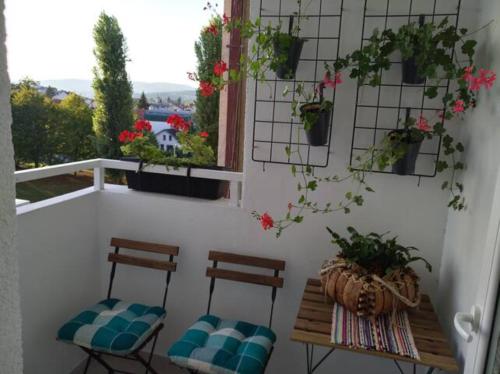 Μπαλκόνι ή βεράντα στο New Studio Apartment Sun with free parking