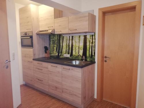Una cocina o zona de cocina en Haus Sommerstein
