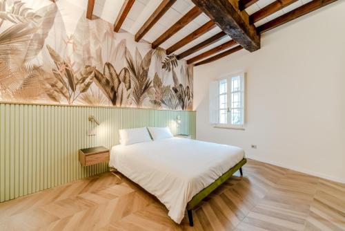 Postel nebo postele na pokoji v ubytování Parco Ducale Design Rooms