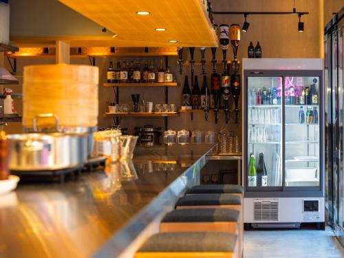Lounge nebo bar v ubytování APA Hotel Hatchobori Ekimae