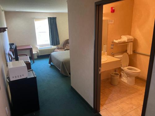 Koupelna v ubytování Hotel Yuma
