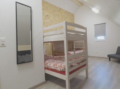 Postel nebo postele na pokoji v ubytování Les P'tits Loups